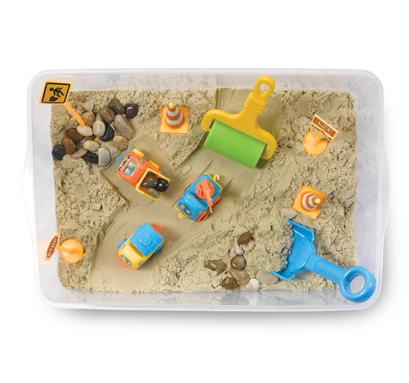 Sensory Bin Construction Zone - Elegant Mommy