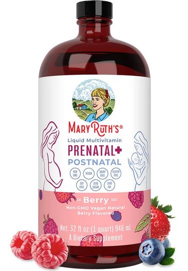 '-Mary Ruth's  Prenatal & Postnatal Liquid Multivitamin (32 oz) - Elegant Mommy