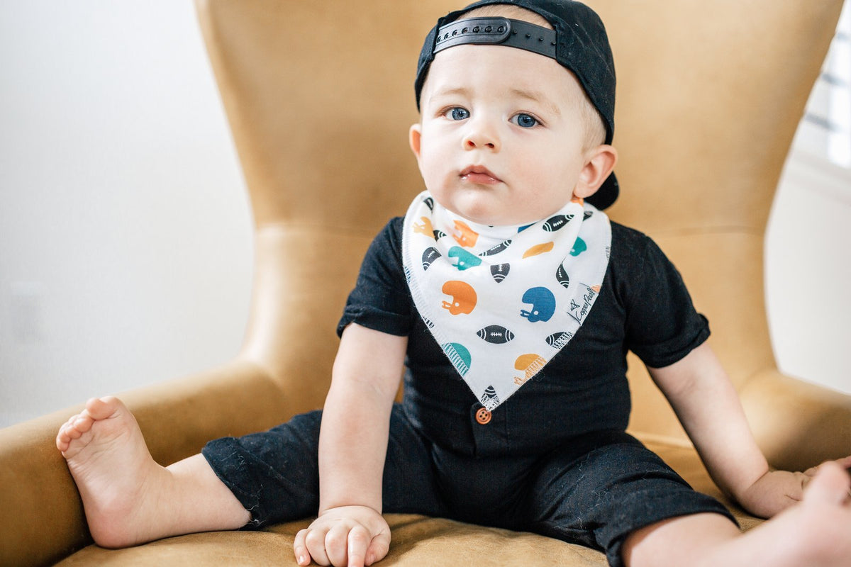 Copper Pearl Quarterback Bibs Elegant Mommy