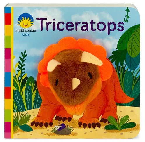 Triceratops - Finger Puppet Book - Elegant Mommy