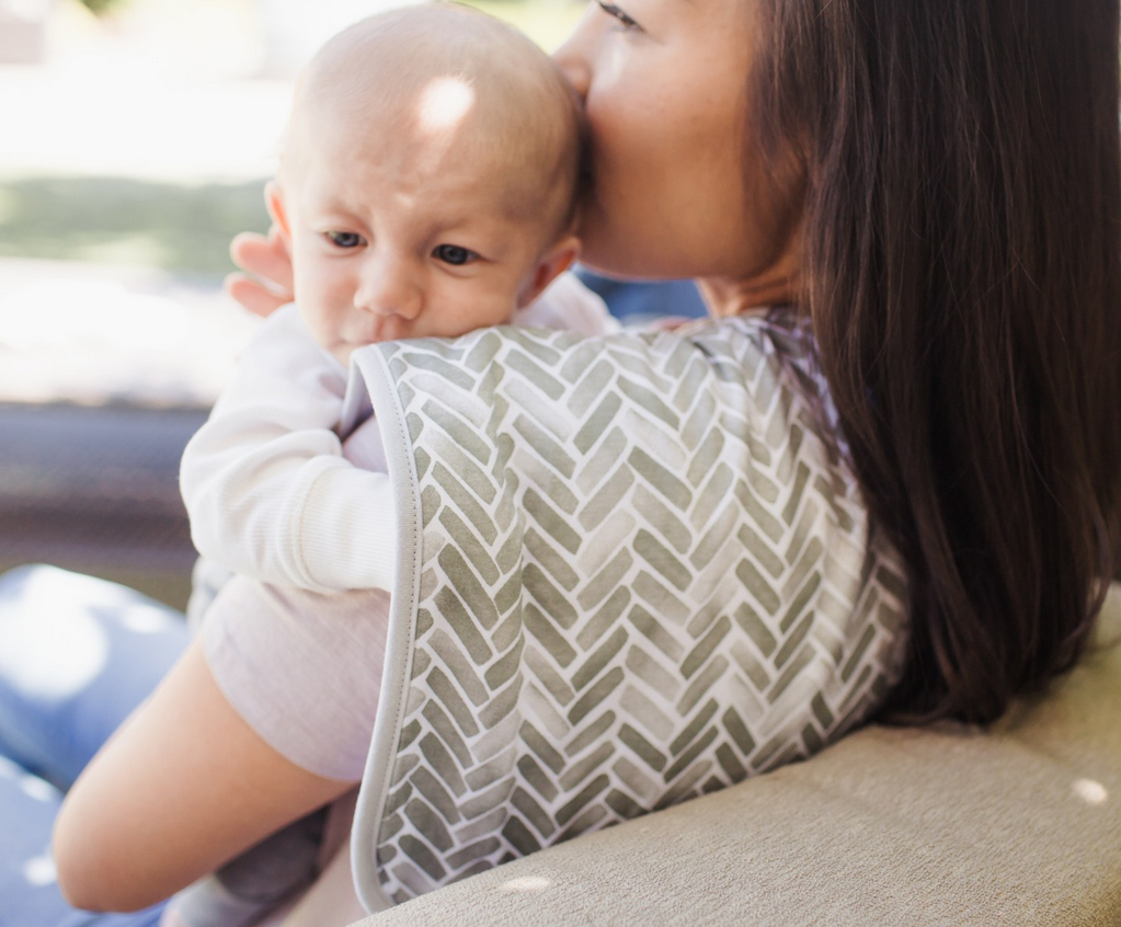 Copper Pearl Alta Burp Cloths - Elegant Mommy