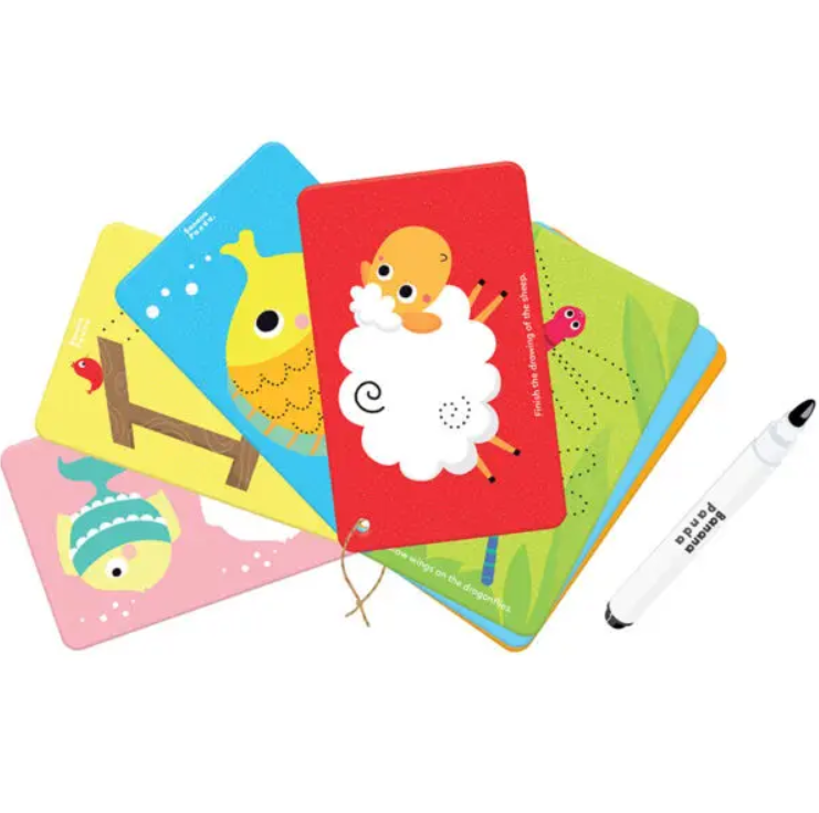 Let's Write and Wipe Animals Dry Erase Age 3+ - Elegant Mommy