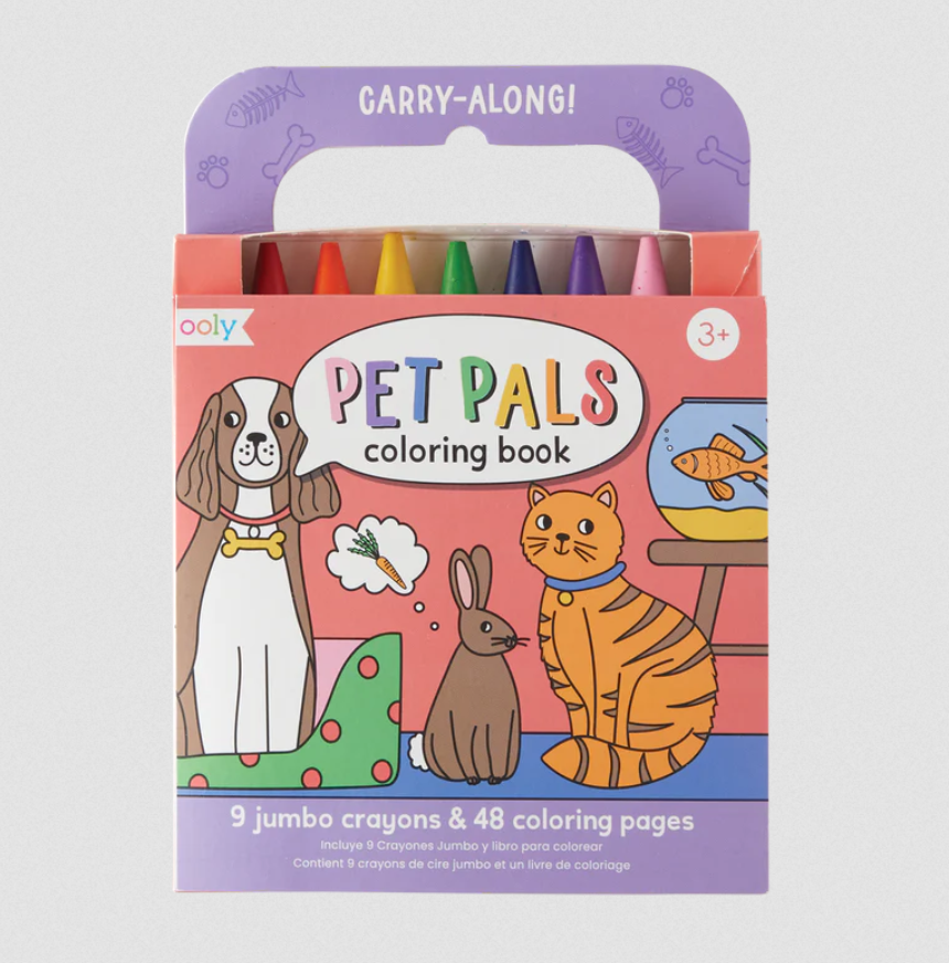Carry-Along Coloring Book Pet Pals - Elegant Mommy