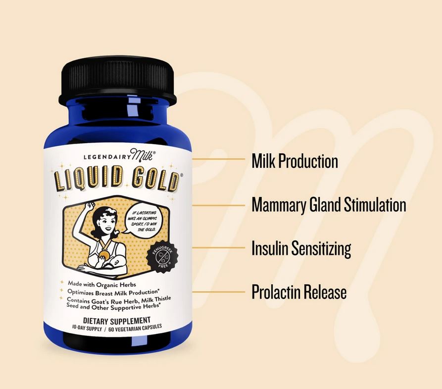 Legendairy Milk : Liquid Gold® (60 capsule) - Elegant Mommy