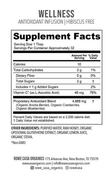 ANTIOXIDANT INFUSION | 16 oz Hibiscus Free - Elegant Mommy