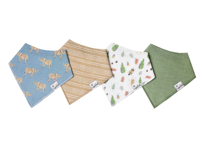 Blush Single Bandana Bib By Copper Pearl - Elegant Mommy