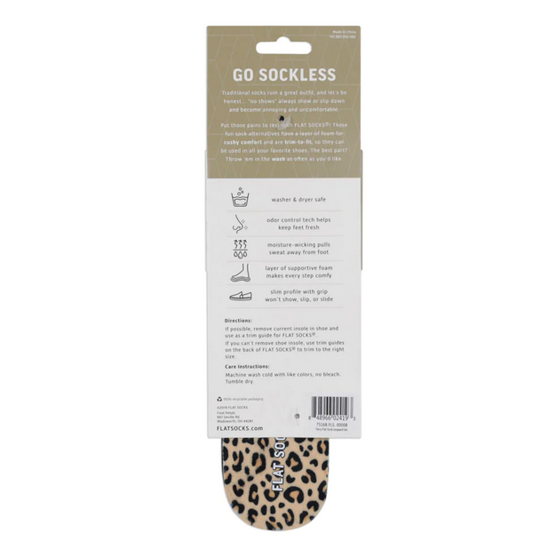 Leopard Print - Flat Socks - Elegant Mommy