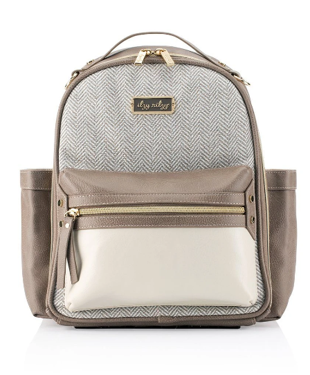 Itzy Mini Backpack Vanilla Latte - Elegant Mommy
