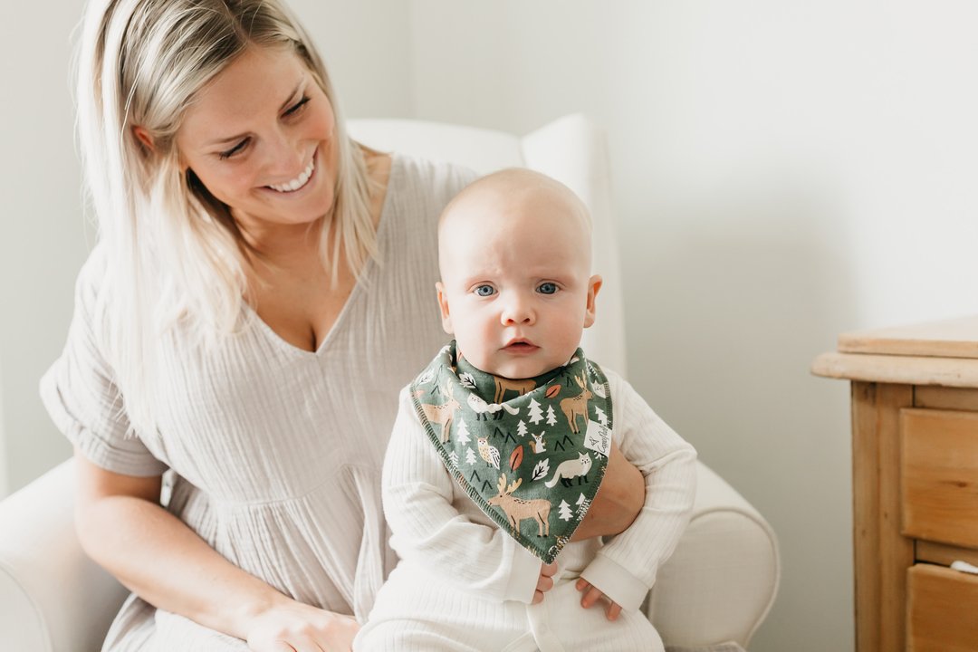 Copper Pearl Atwood Bibs - Elegant Mommy