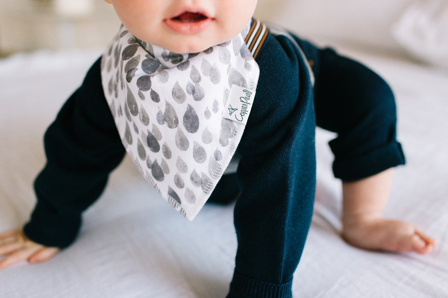 Copper Pearl Noah Bibs - Elegant Mommy