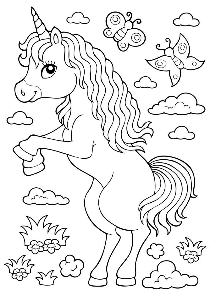 Unicorns Coloring Book - Elegant Mommy