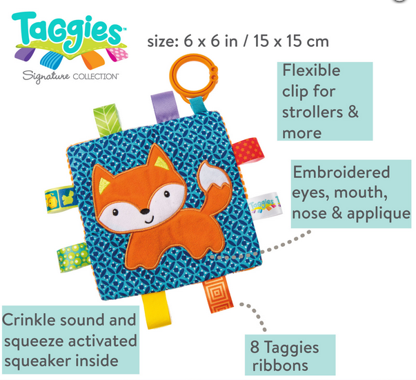 Taggies Crinkle Me Fox - Elegant Mommy