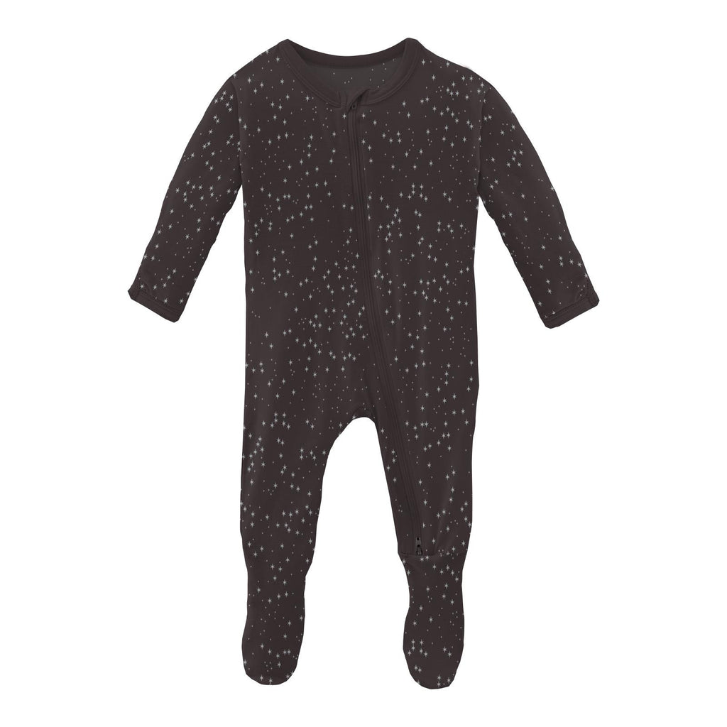 Midnight Foil Constellations Footie Pajamas