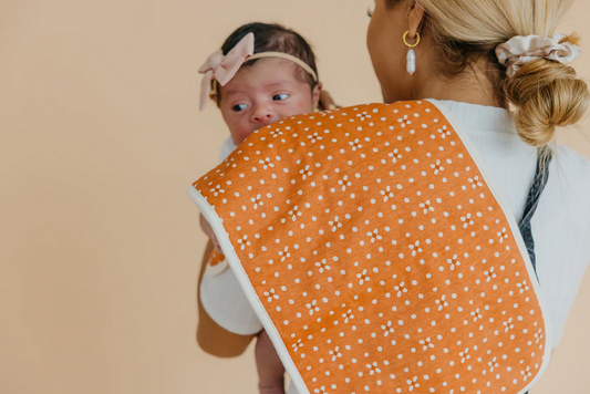 Copper Pearl Rue Burp Cloth -