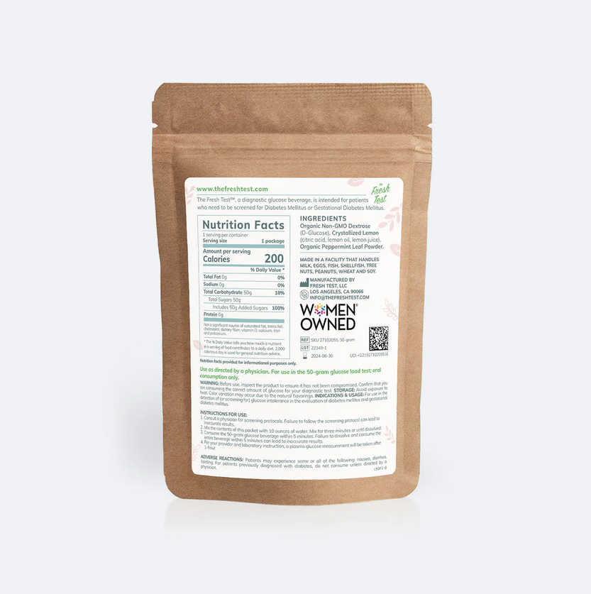 The Fresh Test 50g - Glucose Drink - Elegant Mommy