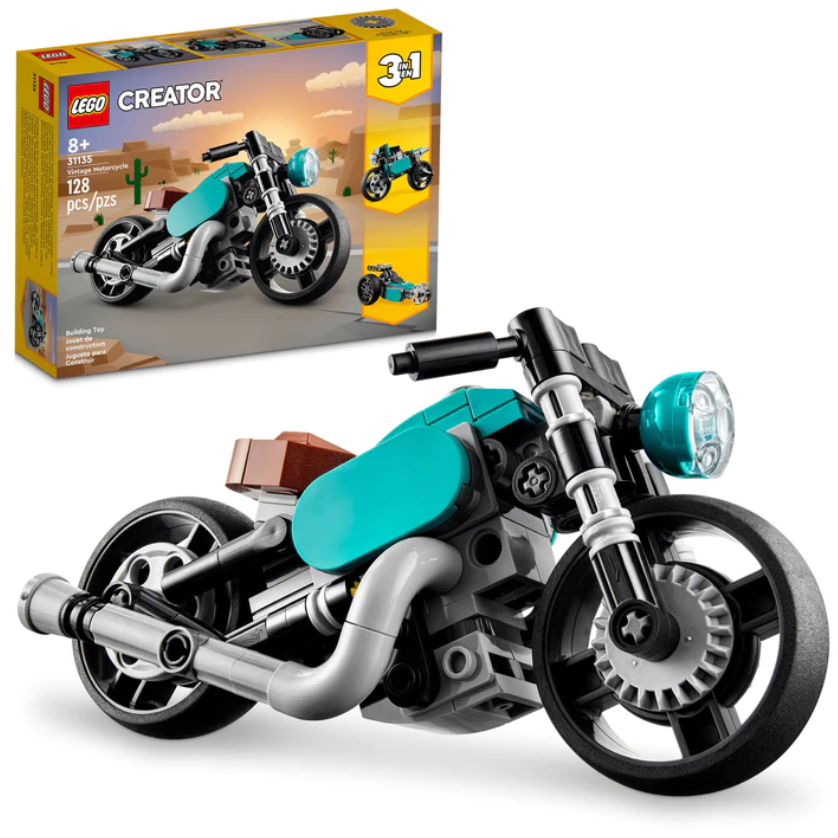 Vintage Motorcycle Lego Creator