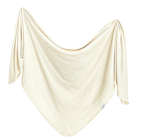 Moonstone Rib Knit Blanket Single - Elegant Mommy