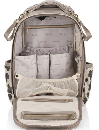 Itzy Boss Plus Backpack Leopard - Diaper Bag - Elegant Mommy