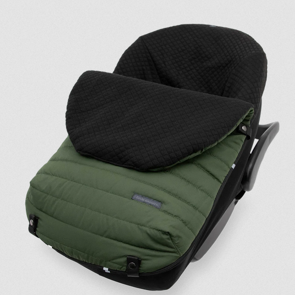 Infant Car Seat Footmuff - Dark Green - Elegant Mommy