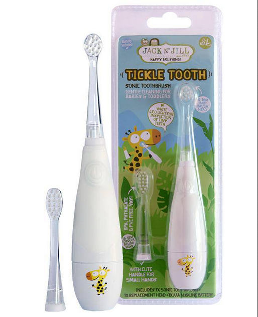 Sonic Tickletooth Brush + Replacement Head - Elegant Mommy