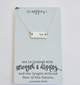 Proverbs 31:25 - Strength + Dignity Necklace  - Silver - Elegant Mommy