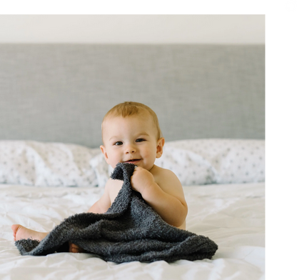Saranoni: Ribbed Bamboni Mini Blanket - Elegant Mommy