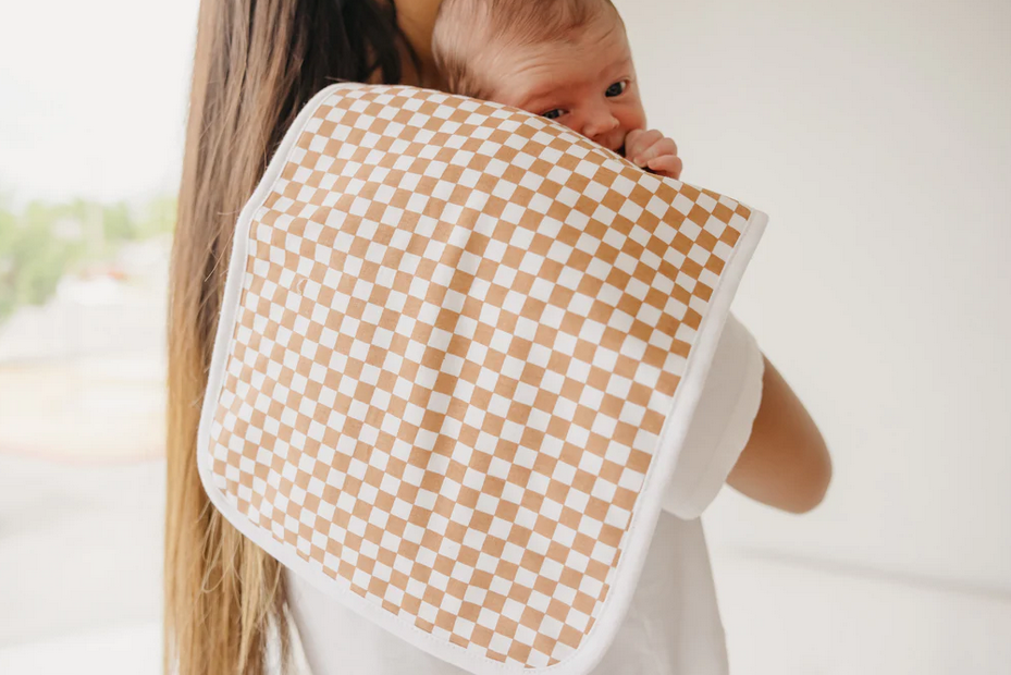 Copper Pearl Vance Burp Cloth -