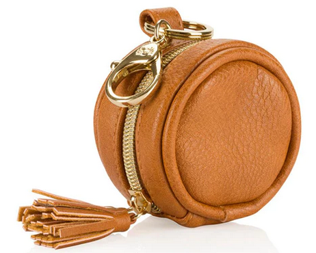 Itzy Ritzy Cognac Diaper Bag Charm Pod Keychain - Elegant Mommy