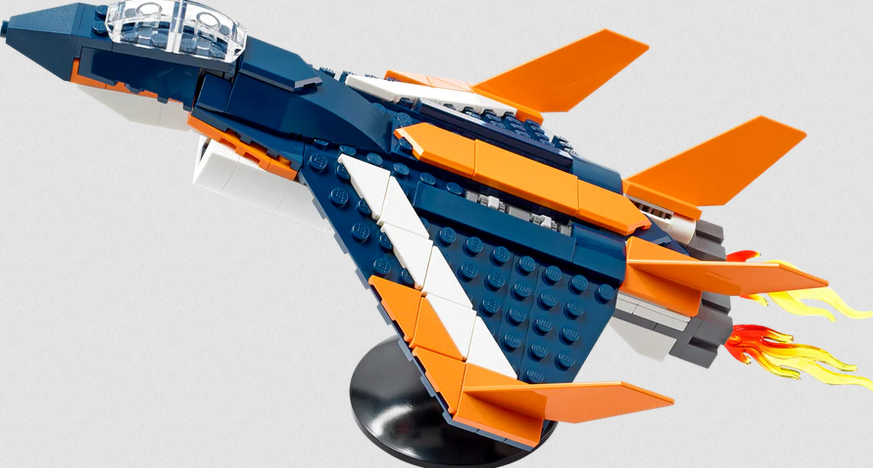 Supersonic-jet Lego Creator