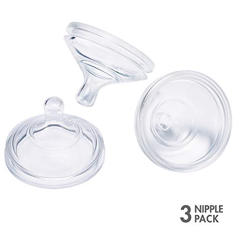 Nursh Silicone Bottle Nipples - Fast Flow - Elegant Mommy