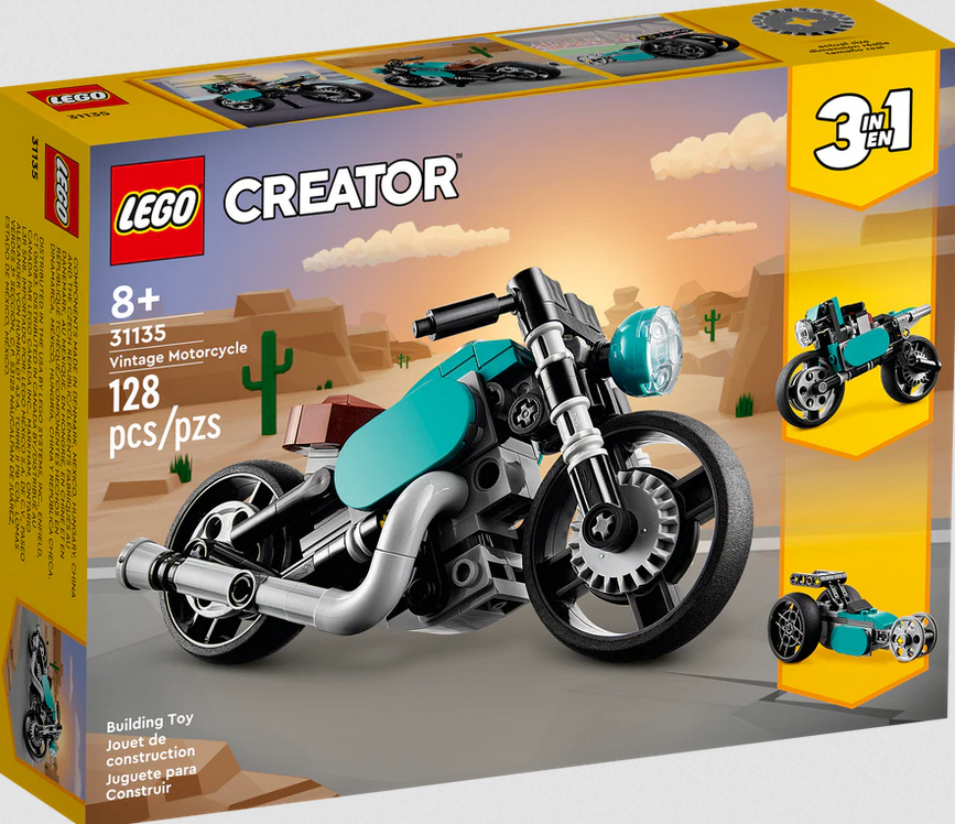 Vintage Motorcycle Lego Creator