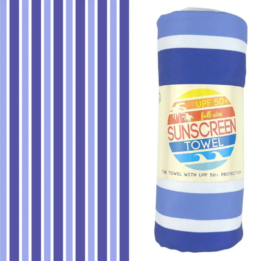 Full Size Upf 50+ Sunscreen Towel (Very Peri) - Elegant Mommy