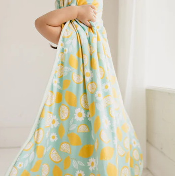 Lemon Knit Hooded Towel - Elegant Mommy