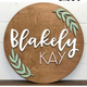 Sugar + Maple Round Sign | Laurel
