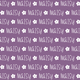 Sugar + Maple Plush Minky Fleece Personalized Blanket | Flower Icon Repeating Name