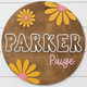 Sugar + Maple Round Sign | Retro Daisy
