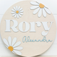 Sugar + Maple Round Sign | Daisy