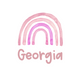 Sugar + Maple Personalized Bib | Rainbow