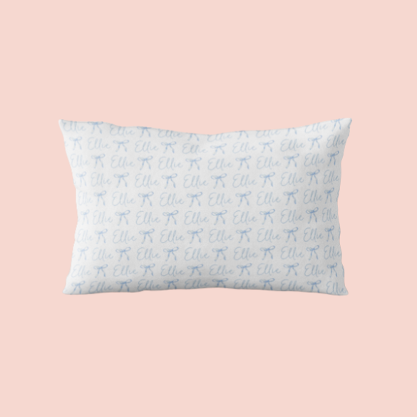 Sugar + Maple Custom Pillow | Ballerina Bows
