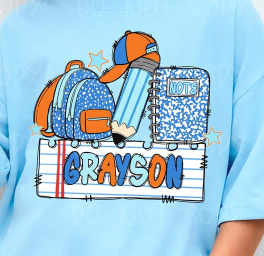School Shirt - Custom Name