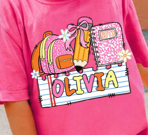 School Shirt - Custom Name