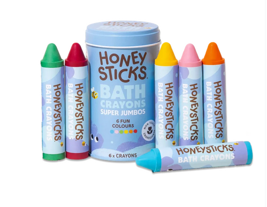 Honeysticks Bath Crayons Super Jumbo 6pk
