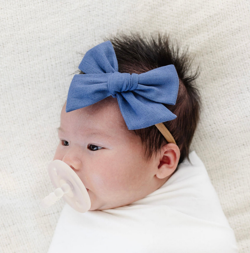 Linen Bow - Cadet Headband- Medium