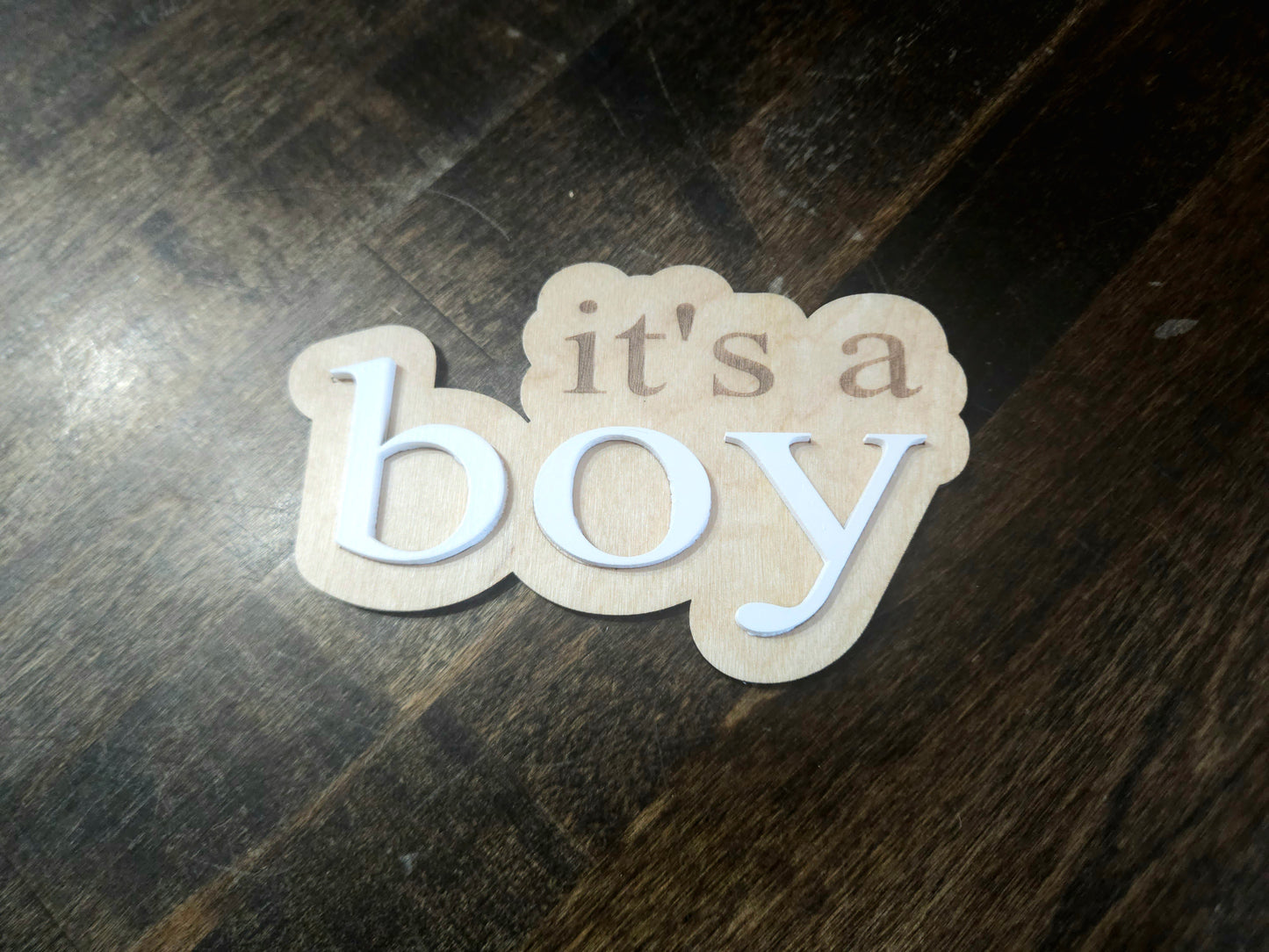 *It's A Boy Gender Reveal Announcement Sign