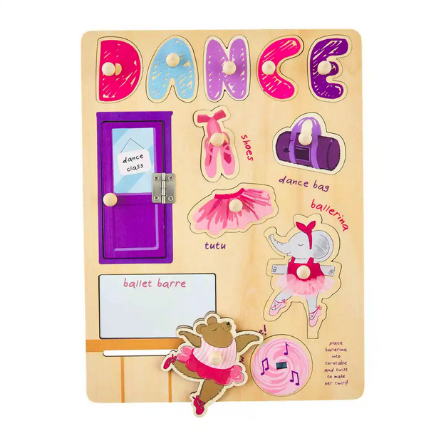 DANCE BUSY BOARD WOOD PUZZLE
