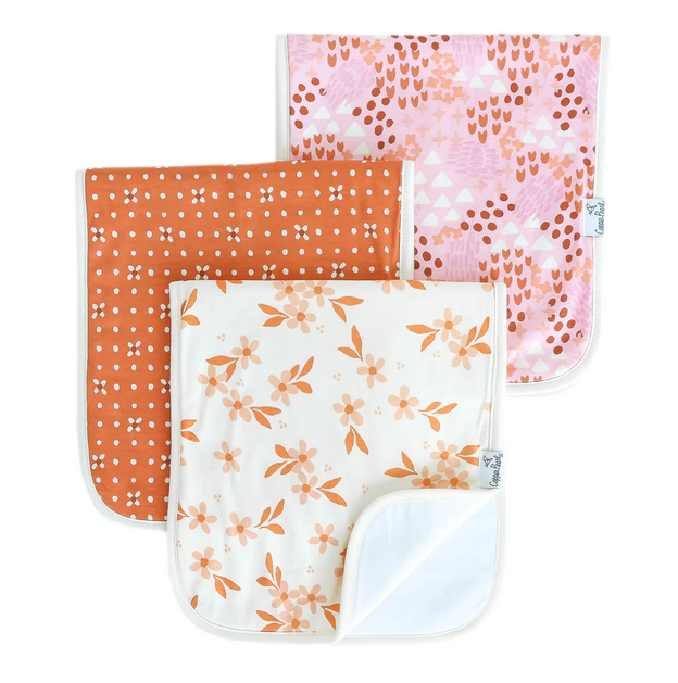 Copper Pearl Rue Burp Cloth -