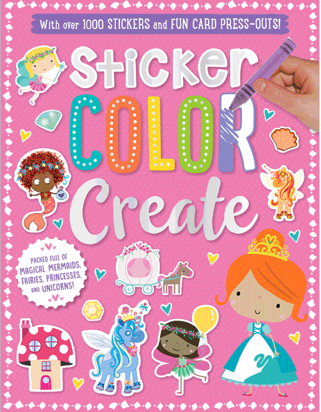 Sticker Color Create - Pink - Activity Book