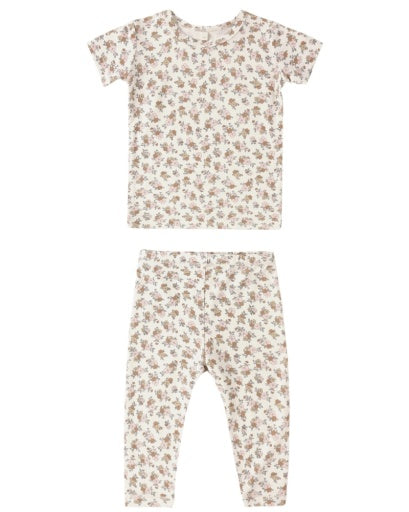 BAMBOO SHORT SLEEVE PAJAMA SET WILDFLOWER 18-24M