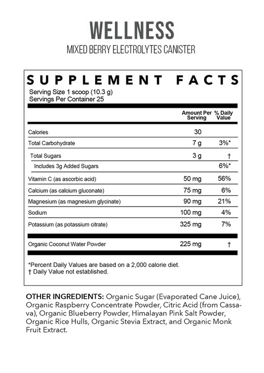Mixed Berry Electrolytes | 25 Serving Canister