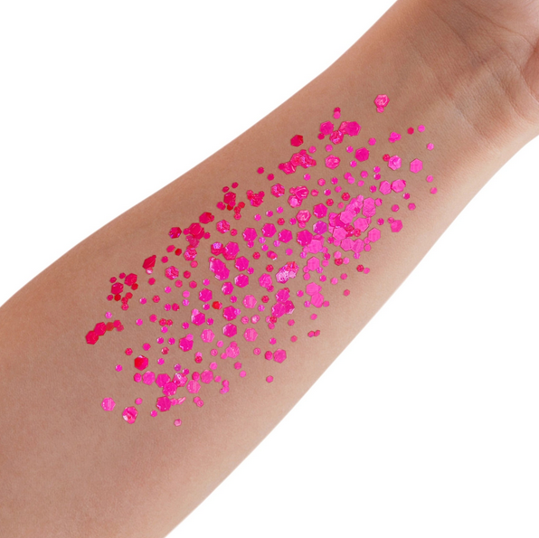 Chunky Confetti Glitter Gel - Neon Pink
